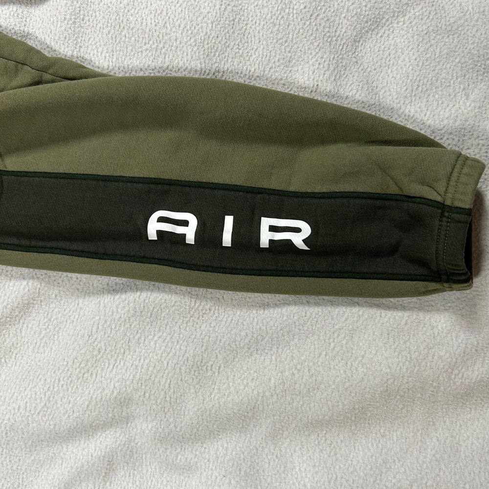 Nike Air Joggers Mens Size M Olive Green Fleece Tapered Sweatpants CJ4830-326 - Picture 3 of 8